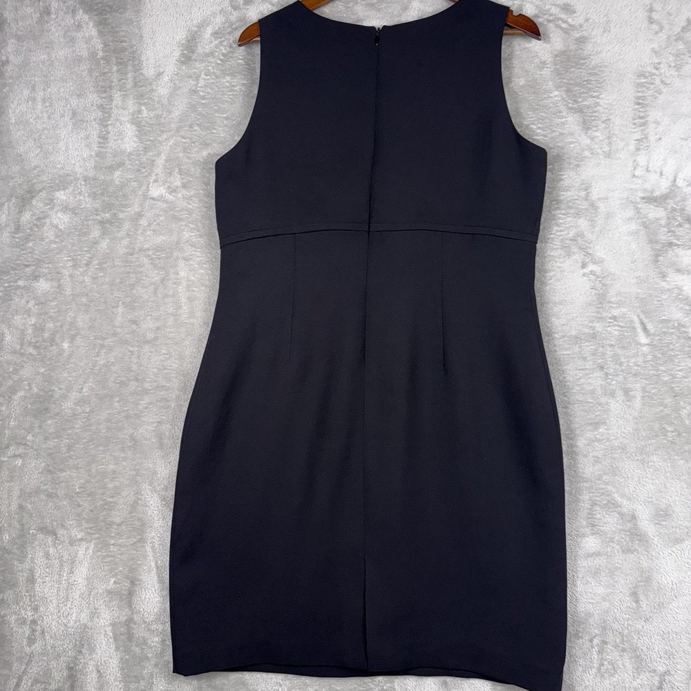 Coldwater Creek Little Black Sheath Dress Lined Sleeveless Versatile Size 16 - Picture 7 of 8
